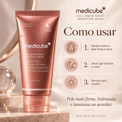 Máscara Noturna de Colágeno Medicube – Firmeza e Hidratação