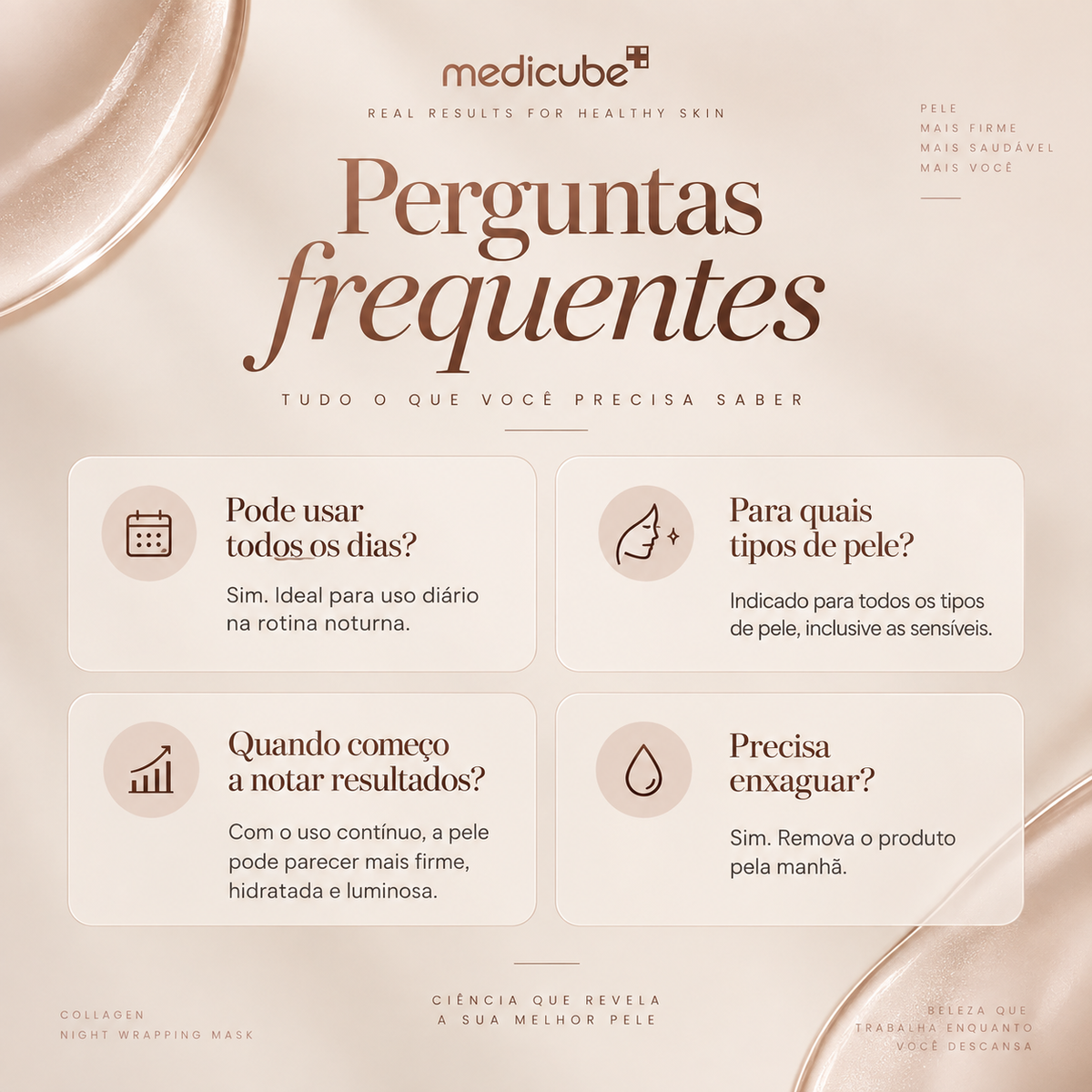 Máscara Noturna de Colágeno Medicube – Firmeza e Hidratação