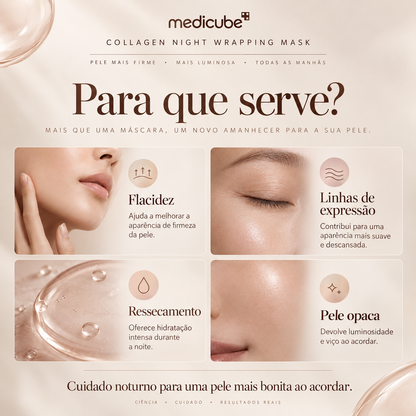 Máscara Noturna de Colágeno Medicube – Firmeza e Hidratação