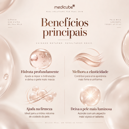 Máscara Noturna de Colágeno Medicube – Firmeza e Hidratação